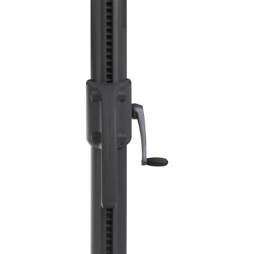 Parasol décentré Melhia 3x3 m oléfine anthracite Hespéride - Le Dépôt Bailleul