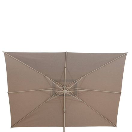 Parasol décentré Melhia 4x3 m oléfine argile/lin Hespéride - Le Dépôt Bailleul