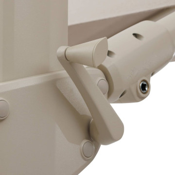 Parasol décentré Melhia 4x3 m oléfine argile/lin Hespéride - Le Dépôt Bailleul