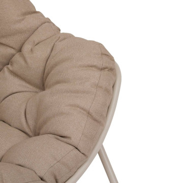 Fauteuil à bascule extérieur Paopao beige/argile Hespéride - Le Dépôt Bailleul