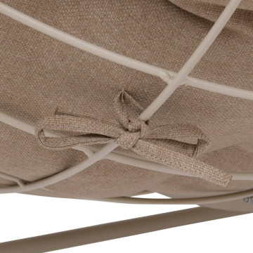 Fauteuil à bascule extérieur Paopao beige/argile Hespéride - Le Dépôt Bailleul