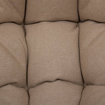 Fauteuil à bascule extérieur Paopao beige/argile Hespéride - Le Dépôt Bailleul