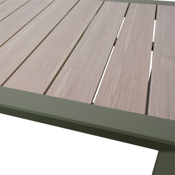 Table fixe rectangulaire 4p Evasion lin/laurier Hespéride - Le Dépôt Bailleul