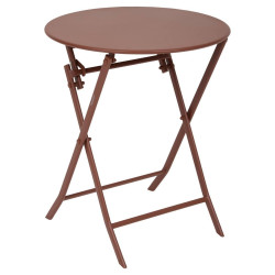 Table ronde pliante Greensboro 2p acajou Hespéride - Le Dépôt Bailleul