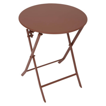 Table ronde pliante Greensboro 2p acajou Hespéride - Le Dépôt Bailleul