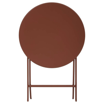 Table ronde pliante Greensboro 2p acajou Hespéride - Le Dépôt Bailleul