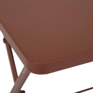 Table carrée pliante Greensboro 2p acajou Hespéride - Le Dépôt Bailleul