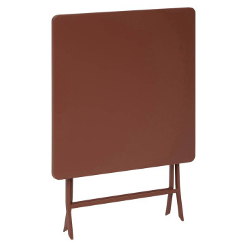 Table carrée pliante Greensboro 2p acajou Hespéride - Le Dépôt Bailleul