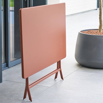 Table rectangulaire pliante Greensboro 4p acajou Hespéride - Le Dépôt Bailleul