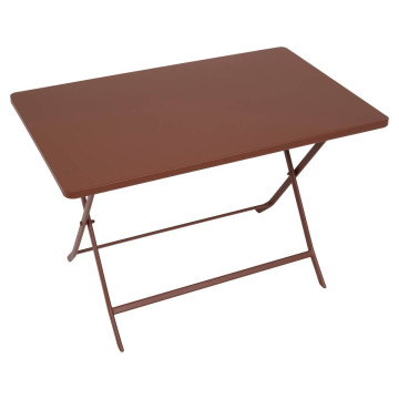 Table rectangulaire pliante Greensboro 4p acajou Hespéride - Le Dépôt Bailleul
