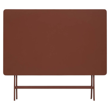 Table rectangulaire pliante Greensboro 4p acajou Hespéride - Le Dépôt Bailleul