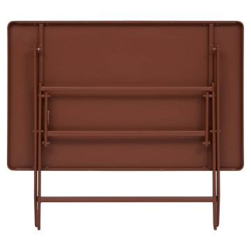 Table rectangulaire pliante Greensboro 4p acajou Hespéride - Le Dépôt Bailleul