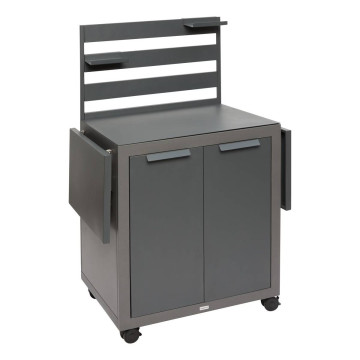 Chariot à roulettes extérieur Oxyana graphite Hespéride - Le Dépôt Bailleul