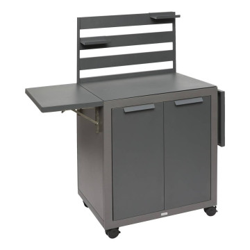 Chariot à roulettes extérieur Oxyana graphite Hespéride - Le Dépôt Bailleul