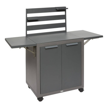 Chariot à roulettes extérieur Oxyana graphite Hespéride - Le Dépôt Bailleul