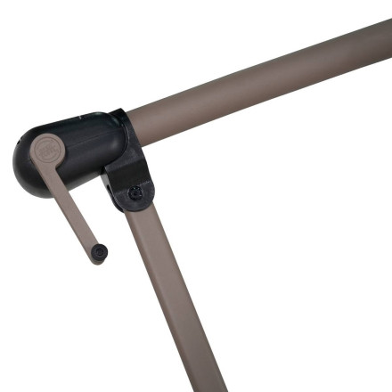 Parasol décentré carré Manoa café Hespéride - Le Dépôt Bailleul