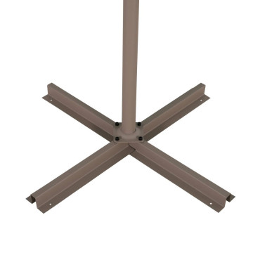 Parasol décentré carré Manoa café Hespéride - Le Dépôt Bailleul