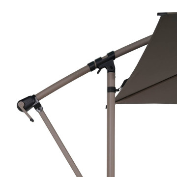 Parasol décentré carré Manoa café Hespéride - Le Dépôt Bailleul