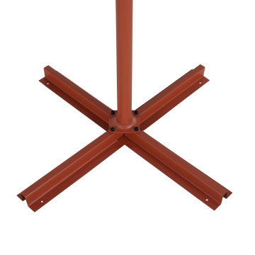 Parasol décentré rond Manoa acajou Hespéride - Le Dépôt Bailleul