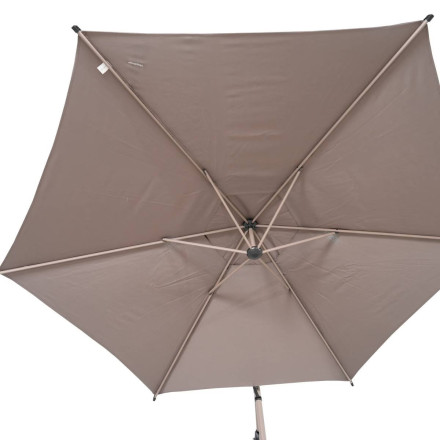 Parasol décentré rond Manoa café Hespéride - Le Dépôt Bailleul