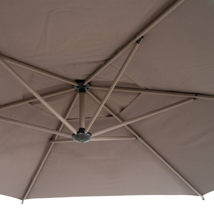 Parasol décentré rond Manoa café Hespéride - Le Dépôt Bailleul