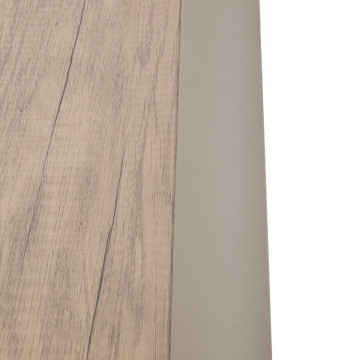 Table extérieure pliante 4 places Azua verre effet bois truffe café Hespéride - Le Dépôt Bailleul