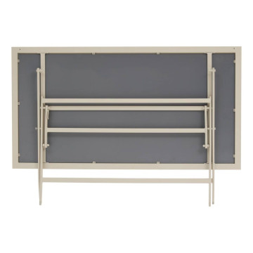 Table extérieure pliante 6 places Azua verre effet bois épeautre argile Hespéride - Le Dépôt Bailleul