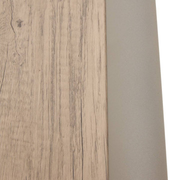 Table extérieure pliante 6 places Azua verre effet bois truffe café Hespéride - Le Dépôt Bailleul