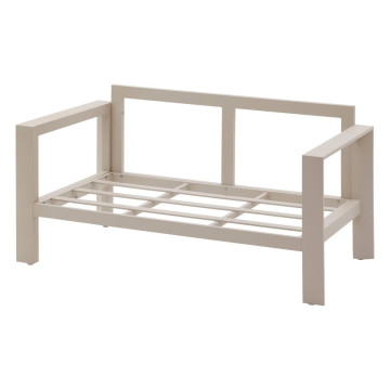 Canapé 2 places Evasion aluminium argile Hespéride - Le Dépôt Bailleul