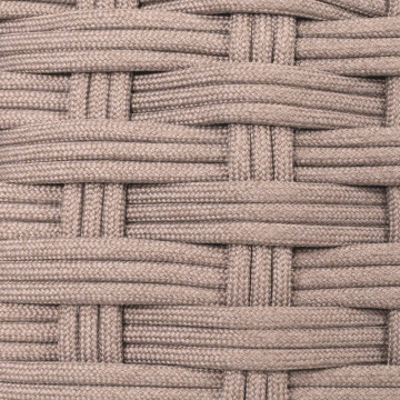 Pouf extérieur maille tressée Obbae café Hespéride - Le Dépôt Bailleul