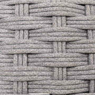 Pouf extérieur maille tressée Obbae graphite Hespéride - Le Dépôt Bailleul