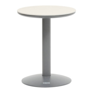 Table d'appoint D40 pierre frittée Soletia graphite Hespéride - Le Dépôt Bailleul