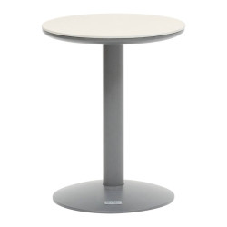 Table d'appoint D40 pierre frittée Soletia graphite Hespéride - Le Dépôt Bailleul