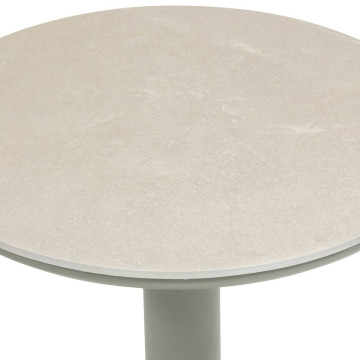 Table d'appoint D40 pierre frittée Soletia vert laurier Hespéride - Le Dépôt Bailleul