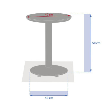 Table d'appoint D40 pierre frittée Soletia café Hespéride - Le Dépôt Bailleul