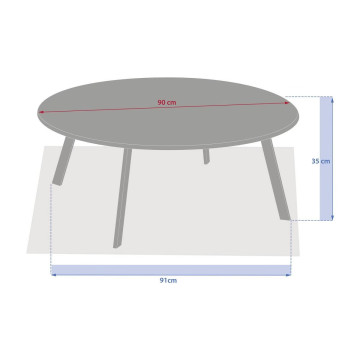 Table basse d'appoint D90 Saona café Hespéride - Le Dépôt Bailleul