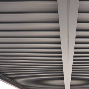 Pergola bioclimatique 3 x 3 m Evonis aluminium et acier Hespéride - Le Dépôt Bailleul