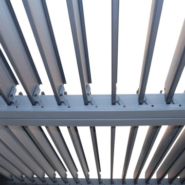 Pergola bioclimatique 3 x 3 m Evonis aluminium et acier Hespéride - Le Dépôt Bailleul