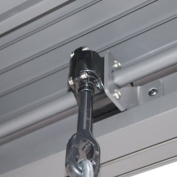 Pergola bioclimatique 3 x 3 m Evonis aluminium et acier Hespéride - Le Dépôt Bailleul