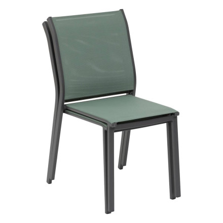 Chaise extérieure Essentia olive/graphite Hespéride - Le Dépôt Bailleul