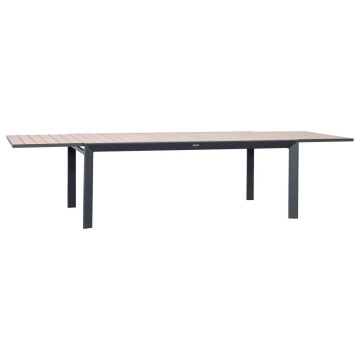 Table extensible 12p Evasion effet bois honney / graphite Hespéride - Le Dépôt Bailleul