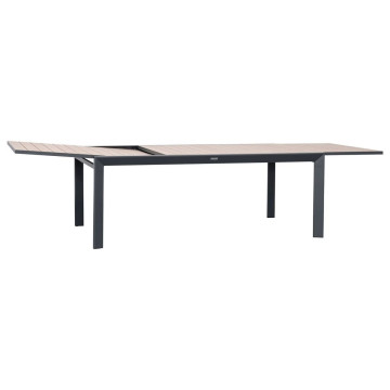 Table extensible 12p Evasion effet bois honney / graphite Hespéride - Le Dépôt Bailleul
