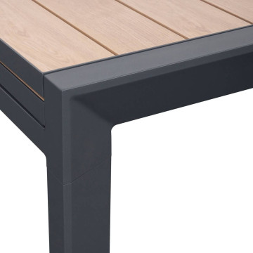 Table extensible 12p Evasion effet bois honney / graphite Hespéride - Le Dépôt Bailleul