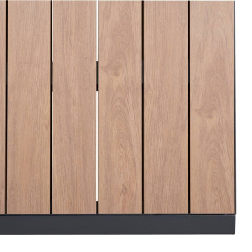 Table extensible 12p Evasion effet bois honney / graphite Hespéride - Le Dépôt Bailleul