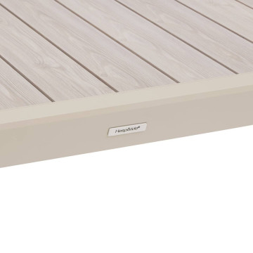 Table extensible 12p Evasion effet bois lin / argile Hespéride - Le Dépôt Bailleul