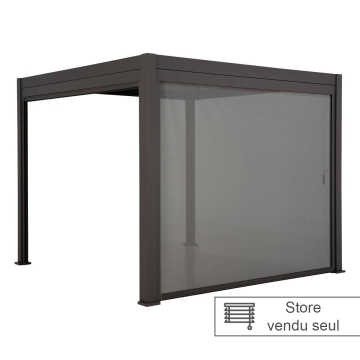 Store 3m pour pergola Evora graphite Hespéride - Le Dépôt Bailleul