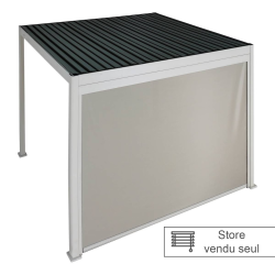 Store 3m pour pergola Evora blé/argile Hespéride - Le Dépôt Bailleul