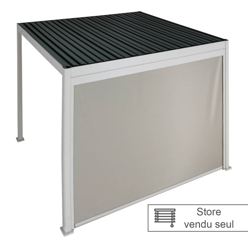 Store 3m pour pergola Evora blé/argile Hespéride - Le Dépôt Bailleul