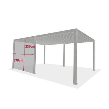 Store 3m pour pergola Evora blé/argile Hespéride - Le Dépôt Bailleul