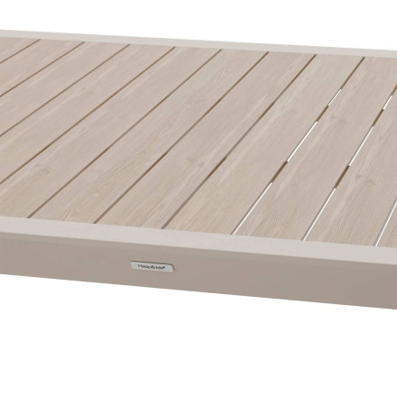 Table fixe 12p Evasion effet bois lin / argile Hespéride- Le Dépôt Bailleul